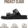 image:imageProject Cloud Platform Summer Sandals for Women 2026  Comfortable and Adjustable Straps Summer Slides with Memory Foam Insole  NonSlip Casual Womens SandalsSleek Black