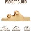 image:imageProject Cloud Platform Summer Sandals for Women 2026  Comfortable and Adjustable Straps Summer Slides with Memory Foam Insole  NonSlip Casual Womens SandalsBeigeraffia