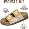 image:imageProject Cloud Platform Summer Sandals for Women 2026  Comfortable and Adjustable Straps Summer Slides with Memory Foam Insole  NonSlip Casual Womens SandalsBeigeyellow Buckle