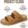 image:imageProject Cloud Platform Summer Sandals for Women 2026  Comfortable and Adjustable Straps Summer Slides with Memory Foam Insole  NonSlip Casual Womens SandalsSleek Chestnut Suede