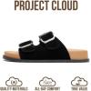 image:imageProject Cloud Platform Summer Sandals for Women 2026  Comfortable and Adjustable Straps Summer Slides with Memory Foam Insole  NonSlip Casual Womens SandalsBlack
