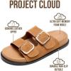 image:imageProject Cloud Platform Summer Sandals for Women 2026  Comfortable and Adjustable Straps Summer Slides with Memory Foam Insole  NonSlip Casual Womens SandalsTan