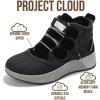 image:imageProject Cloud Waterproof Snow Boots for Women  Memory Foam Insole NonSlip Womens Snow Boots amp Winter Shoes with Shoe Lace  Lightweight Indoor Outdoor ShoesBlacksport Upper