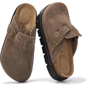 image:imageProject Cloud 100 Genuine Leather Platform Clogs for Women Footwear  Memory Foam Arch Support Cork Footbed Casual Shoes amp Mules for Women 2026 Benton ChunkyFoss Suede