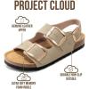 image:imageProject Cloud 100 Genuine Leather Beach Sandals Women with Lightweight amp Comfortable Slides for Women  Non Slip with Memory Foam Slingback Womens Sandals 2026 GardaBeige Leather