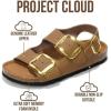 image:imageProject Cloud 100 Genuine Leather Beach Sandals Women with Lightweight amp Comfortable Slides for Women  Non Slip with Memory Foam Slingback Womens Sandals 2026 GardaTan