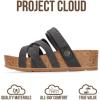 image:imageProject Cloud 100 Genuine Leather Platform Sandals Women  Strappy Wedges with Comfortable Plush Insole  Lightweight amp Non Slip Wedge Sandals for Women Footwear 2026 PacificaCharcoal Suede