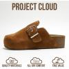 image:imageProject Cloud Clogs for Women Footwear  Memory Foam and NonSlip Platform Wedges Heels for Women Mules amp Clogs 2026  Comfortable Stylish SlipOn with Adjustable Straps RhonaChestnut