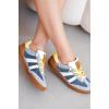 image:imageProject Cloud Genuine Leather Casual Sneakers for Women  Memory Foam Insoles LaceUp Womens Shoes amp Lightweight Womens Fashion Sneakers  NonSlip Shoes for Women Footwear VerdyBlue Suede