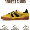 image:imageProject Cloud Genuine Leather Casual Sneakers for Women  Memory Foam Insoles LaceUp Womens Shoes amp Lightweight Womens Fashion Sneakers  NonSlip Shoes for Women Footwear VerdyYellow Suede