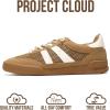 image:imageProject Cloud Genuine Leather Casual Sneakers for Women  Memory Foam Insoles LaceUp Womens Shoes amp Lightweight Womens Fashion Sneakers  NonSlip Shoes for Women Footwear VerdyTan