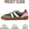image:imageProject Cloud Genuine Leather Casual Sneakers for Women  Memory Foam Insoles LaceUp Womens Shoes amp Lightweight Womens Fashion Sneakers  NonSlip Shoes for Women Footwear VerdyOlive Suede