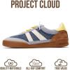 image:imageProject Cloud Genuine Leather Casual Sneakers for Women  Memory Foam Insoles LaceUp Womens Shoes amp Lightweight Womens Fashion Sneakers  NonSlip Shoes for Women Footwear VerdyBlue Suede