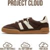 image:imageProject Cloud Genuine Leather Casual Sneakers for Women  Memory Foam Insoles LaceUp Womens Shoes amp Lightweight Womens Fashion Sneakers  NonSlip Shoes for Women Footwear VerdyDark Brown