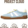 image:imageProject Cloud Genuine Leather Casual Sneakers for Women  Memory Foam Insoles LaceUp Womens Shoes amp Lightweight Womens Fashion Sneakers  NonSlip Shoes for Women Footwear VerdyBlue