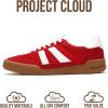 image:imageProject Cloud Genuine Leather Casual Sneakers for Women  Memory Foam Insoles LaceUp Womens Shoes amp Lightweight Womens Fashion Sneakers  NonSlip Shoes for Women Footwear VerdyRed