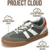image:imageProject Cloud Genuine Leather Casual Sneakers for Women  Memory Foam Insoles LaceUp Womens Shoes amp Lightweight Womens Fashion Sneakers  NonSlip Shoes for Women Footwear VerdyOlive