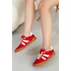 image:imageProject Cloud Genuine Leather Casual Sneakers for Women  Memory Foam Insoles LaceUp Womens Shoes amp Lightweight Womens Fashion Sneakers  NonSlip Shoes for Women Footwear VerdyRed