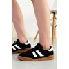 image:imageProject Cloud Genuine Leather Casual Sneakers for Women  Memory Foam Insoles LaceUp Womens Shoes amp Lightweight Womens Fashion Sneakers  NonSlip Shoes for Women Footwear VerdyBlack