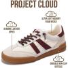 image:imageProject Cloud Genuine Leather Casual Sneakers for Women  Memory Foam Insoles LaceUp Womens Shoes amp Lightweight Womens Fashion Sneakers  NonSlip Shoes for Women Footwear VerdyBurgundy Suede