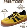 image:imageProject Cloud Genuine Leather Casual Sneakers for Women  Memory Foam Insoles LaceUp Womens Shoes amp Lightweight Womens Fashion Sneakers  NonSlip Shoes for Women Footwear VerdyYellow Suede