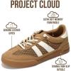 image:imageProject Cloud Genuine Leather Casual Sneakers for Women  Memory Foam Insoles LaceUp Womens Shoes amp Lightweight Womens Fashion Sneakers  NonSlip Shoes for Women Footwear VerdyTan