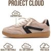 image:imageProject Cloud Kids Shoes for Girls amp Boys  NonSlip Memory Foam Girls Shoes  Lightweight LaceUp Boys Fashion Sneakers Trendy Little IritaLight Taupe