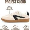 image:imageProject Cloud Kids Shoes for Girls amp Boys  NonSlip Memory Foam Girls Shoes  Lightweight LaceUp Boys Fashion Sneakers Trendy Little IritaTaupe