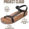 image:imageProject Cloud Sandals Women 2026  Strappy Adjustable Womens Sandals with Plush Insole  Lightweight amp Non Slip Women Footwear  Everyday Wear Womens Shoes BrandyBlack
