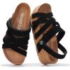 image:imageProject Cloud 100 Genuine Leather Platform Sandals Women  Strappy Wedges with Comfortable Plush Insole  Lightweight amp Non Slip Wedge Sandals for Women Footwear 2026 PacificaBlack Suede