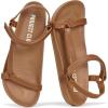 image:imageProject Cloud Sandals Women 2026  Strappy Adjustable Womens Sandals with Plush Insole  Lightweight amp Non Slip Women Footwear  Everyday Wear Womens Shoes BrandyWhiskey