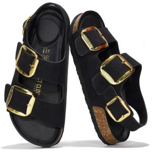 image:imageProject Cloud 100 Genuine Leather Beach Sandals Women with Lightweight amp Comfortable Slides for Women  Non Slip with Memory Foam Slingback Womens Sandals 2026 GardaBlack