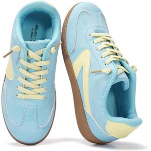 image:imageProject Cloud Kids Shoes for Girls amp Boys  NonSlip Memory Foam Girls Shoes  Lightweight LaceUp Boys Fashion Sneakers Trendy Little IritaBlue