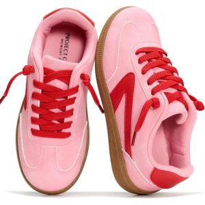 image:imageProject Cloud Kids Shoes for Girls amp Boys  NonSlip Memory Foam Girls Shoes  Lightweight LaceUp Boys Fashion Sneakers Trendy Little IritaBubblegum