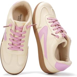 image:imageProject Cloud Kids Shoes for Girls amp Boys  NonSlip Memory Foam Girls Shoes  Lightweight LaceUp Boys Fashion Sneakers Trendy Little IritaYellow
