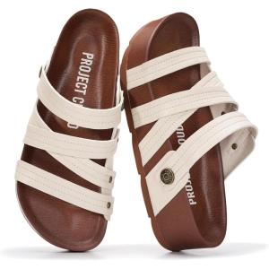 image:imageProject Cloud Wedge Platform Sandals Women Footwear  Lightweight with Plush amp Soft Insole Beach Essentials Wedge Sandals Durable NonSlip Sandals for Women 2026 PasadenaNude