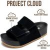 image:imageProject Cloud 100 Genuine Leather Platform Sandals Women FootwearBeach Essentials Summer Wedges with Plush and Soft InsoleNon Slip amp Lightweight Wedge Sandals For Women 2026Black