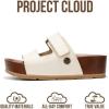 image:imageProject Cloud 100 Genuine Leather Platform Sandals Women FootwearBeach Essentials Summer Wedges with Plush and Soft InsoleNon Slip amp Lightweight Wedge Sandals For Women 2026White