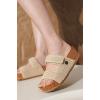 image:imageProject Cloud 100 Genuine Leather Platform Sandals Women FootwearBeach Essentials Summer Wedges with Plush and Soft InsoleNon Slip amp Lightweight Wedge Sandals For Women 2026Natural Crochet