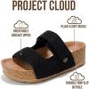 image:imageProject Cloud 100 Genuine Leather Platform Sandals Women FootwearBeach Essentials Summer Wedges with Plush and Soft InsoleNon Slip amp Lightweight Wedge Sandals For Women 2026Black Crochet