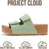 image:imageProject Cloud 100 Genuine Leather Platform Sandals Women FootwearBeach Essentials Summer Wedges with Plush and Soft InsoleNon Slip amp Lightweight Wedge Sandals For Women 2026Sage