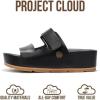 image:imageProject Cloud 100 Genuine Leather Platform Sandals Women FootwearBeach Essentials Summer Wedges with Plush and Soft InsoleNon Slip amp Lightweight Wedge Sandals For Women 2026Blackvegan Leather
