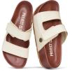 image:imageProject Cloud 100 Genuine Leather Platform Sandals Women FootwearBeach Essentials Summer Wedges with Plush and Soft InsoleNon Slip amp Lightweight Wedge Sandals For Women 2026White