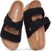 image:imageProject Cloud 100 Genuine Leather Platform Sandals Women FootwearBeach Essentials Summer Wedges with Plush and Soft InsoleNon Slip amp Lightweight Wedge Sandals For Women 2026Black Crochet