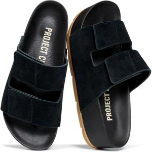 image:imageProject Cloud 100 Genuine Leather Platform Sandals Women FootwearBeach Essentials Summer Wedges with Plush and Soft InsoleNon Slip amp Lightweight Wedge Sandals For Women 2026Black