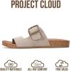 image:imageProject Cloud 100 Genuine Leather Womens Sandals  Plush Insole Sandals for Women 2026  Lightweight amp Non Slip Slides amp Women Footwear with Buckle BalancedBirch Suede