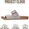 image:imageProject Cloud 100 Genuine Leather Womens Sandals  Plush Insole Sandals for Women 2026  Lightweight amp Non Slip Slides amp Women Footwear with Buckle BalancedAsh Suede