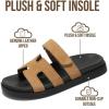 image:imageProject Cloud 100 Genuine Leather Womens Sandals  Stylish amp Comfy Sandals for Women Footwear with Plush amp Soft Insole  Slipresistant Slides for WomenChestnut