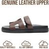 image:imageProject Cloud 100 Genuine Leather Womens Sandals  Stylish amp Comfy Sandals for Women Footwear with Plush amp Soft Insole  Slipresistant Slides for WomenChocolate