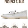 image:imageProject Cloud Genuine Leather Womens Shoes  Lightweight Moccasins Penny Loafers for Women with Memory Foam and Leather Insole  NonSlip Casual Womens Slip on Shoes for Women IrisLight Sand Suede
